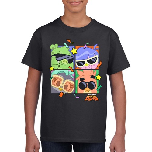 Angry Birds Official Mystery Island Printed Youth Cotton Short Sleeve T-Shirts - Picture 16 of 24