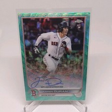 2022 Topps Chrome Jarren Duran /199 Aqua Wave Refractor RC Auto #RA-JD Red Sox