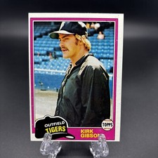1981 Topps Kirk Gibson Rookie Card R34583