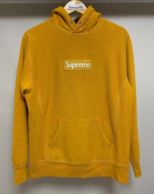 Supreme mustard box logo hoodie M | eBay