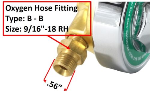 SÜA Oxygen Regulator - Welding Gas Gauges - 25HX Series - Picture 3 of 6