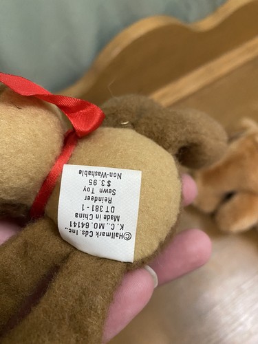 Hallmark Rodney Reindeer Floppy Plush Russ Bear Vintage Collection 3 - Picture 9 of 11