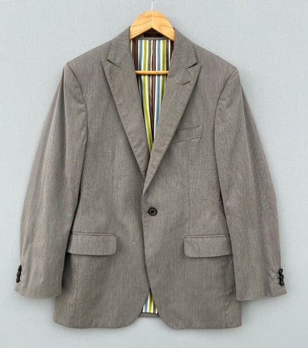 Beautiful Men's ETRO MILANO Colored Silk Lining Cotton Blazer Jacket Size 50 - Picture 2 of 15