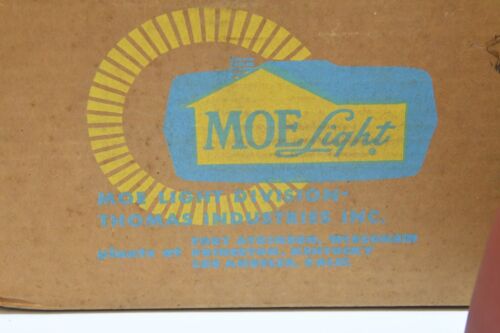 APPARECCHIO LUMINOSO VINTAGE MCM NOS MOE LIGHTING COLLO D'OCA MONTAGGIO A PARETE - Foto 2 di 8