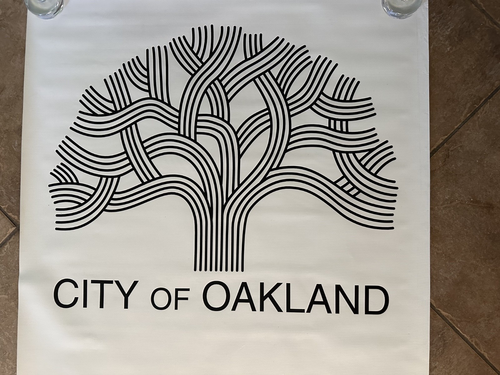 Vintage Oakland Raiders huge original banner ticket sales vinyl hanging 30x78 - Picture 4 of 17
