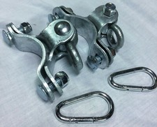 Swingset swing hangers, Galv. Steel pipe hangers,play set playground,2 3/8" PAIR