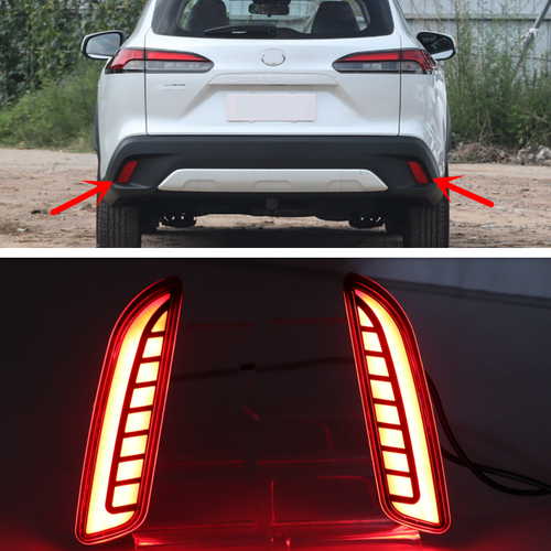 For Toyota Corolla Cross 2022-2025 LED Rear Fog Light Tail Bumper Light Kit 2pcs - Picture 2 of 11