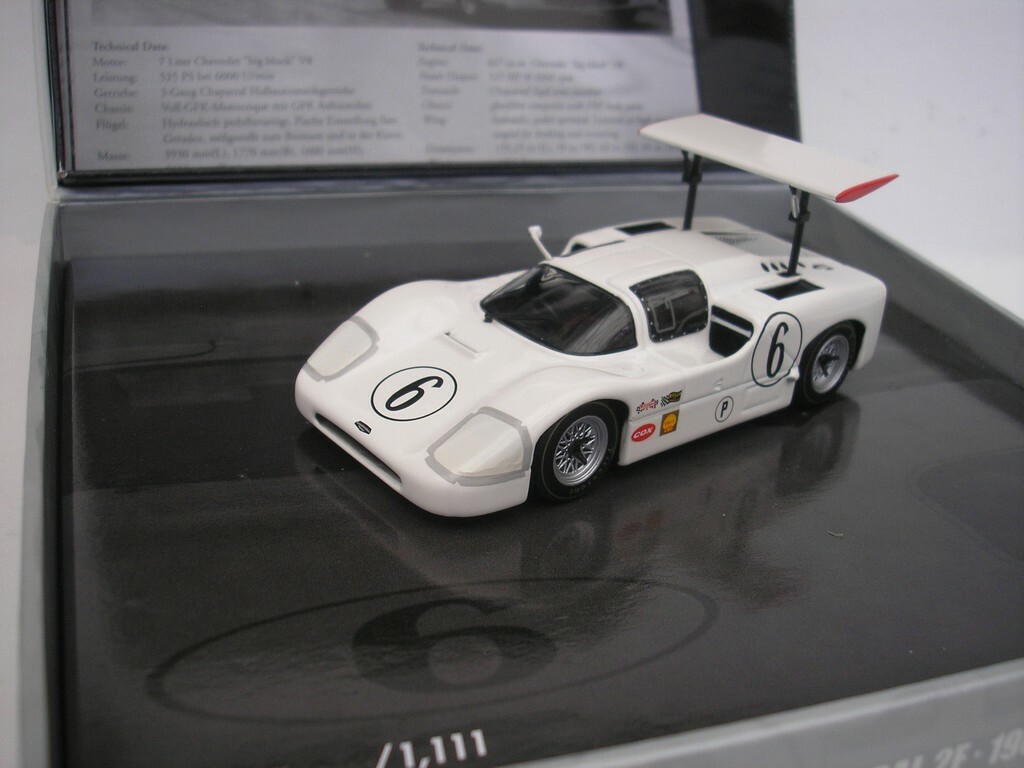 CHAPARRAL 2 F 6 12hrs Sebring 1967 Hall Spence 1 43 MINICHAMPS 436671406 NEUF CHAPARRAL 2 F 6 12hrs Sebring 1967 Hall Spence 1 43 MINICHAMPS 436671406 NEUF