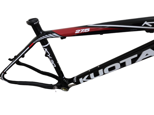 Cuadro grande de carbono para MTB Kuota KY-30 27,5""' TT cónico 9 mm QR negro retro - Imagen 6 de 17