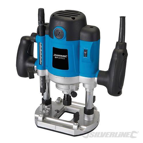 ¡LIMPIEZA! Herramienta de enrutador de inmersión 1500W 1/2 eléctrica 240V tormenta plateada 0-50 mm fina - Imagen 2 de 7