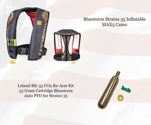 Bluestorm Stratus35 Inflatable PFD Life Jacket USCG Approved ⭐Choose Your Color⭐ - Picture 16 of 28