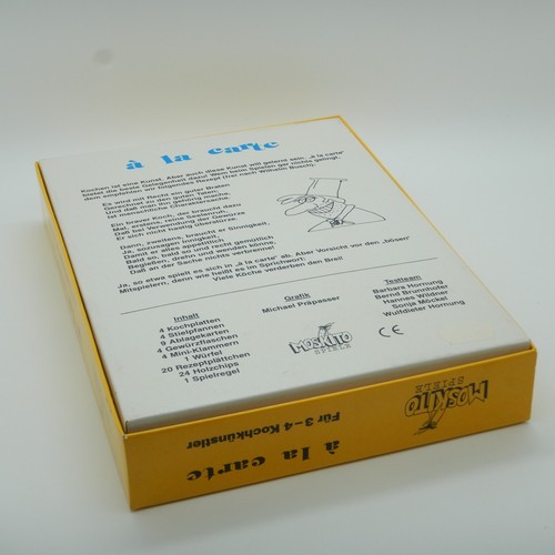 A la carte - Moskito Giochi Gioco da Tavolo Prima Edizione Italiano 1989 COME NUOVO RARO - Foto 4 di 11