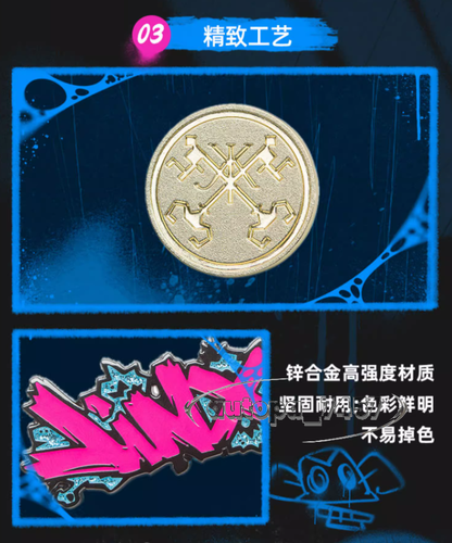 Insignia Oficial LOL Lindo Stock Arcano Temporada 2 Liga de Leyendas Colgante Emblema - Imagen 8 de 11
