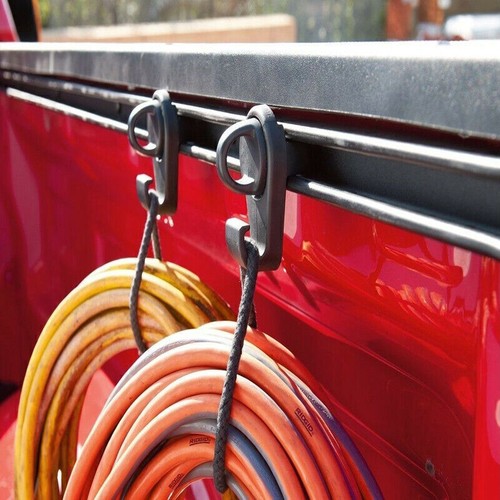 US For 2005-2021 TOYOTA TACOMA 2007-2021 TUNDRA MINI TIE-DOWNS WITH HOOKS 2PCS - Picture 2 of 7
