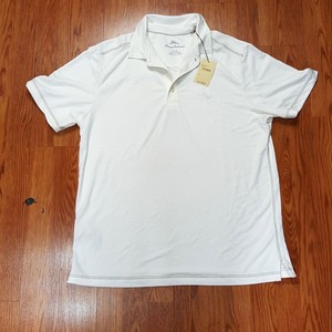 Tommy-Bahama-Polo-Golf-Shirt-White-M-Medium-TB219388M-Modal-Polyester-Soft