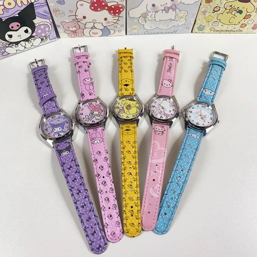 Sanrio Quartz Watch-Hello Kitty, Cinnamoroll, Kuromi, My Melody, Pompompurin - Picture 1 of 17