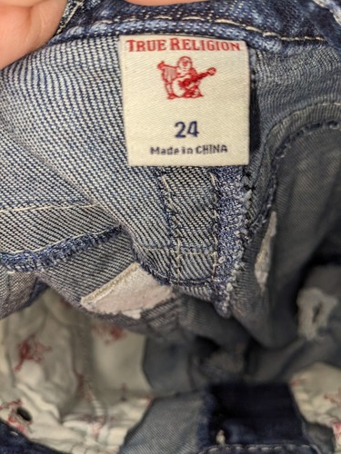 Jeans donna vera religione "Jennie Curvy" skinny effetto invecchiato tg 24 misure 24,75x32 - Foto 10 di 11