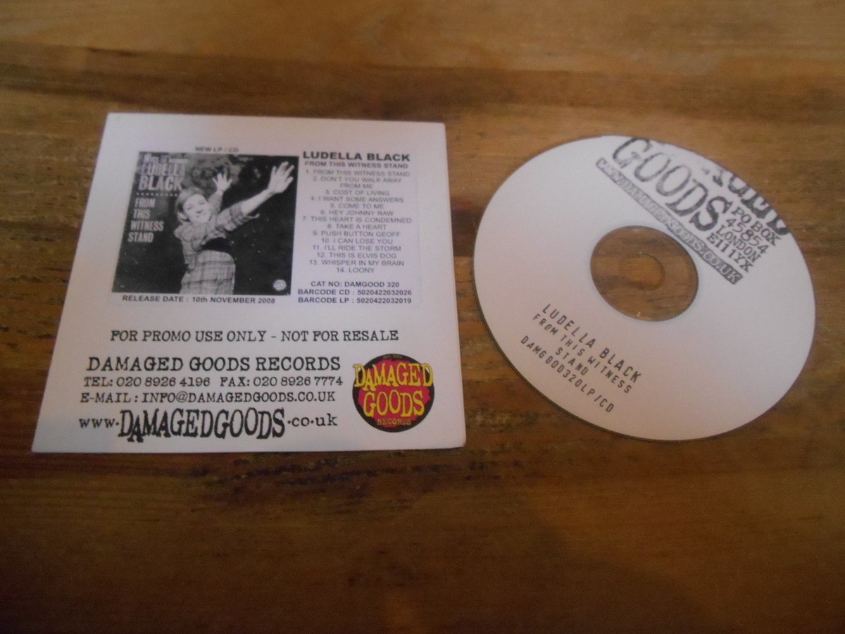 CD Punk Ludella Black - From This Witness Stand (14 Song