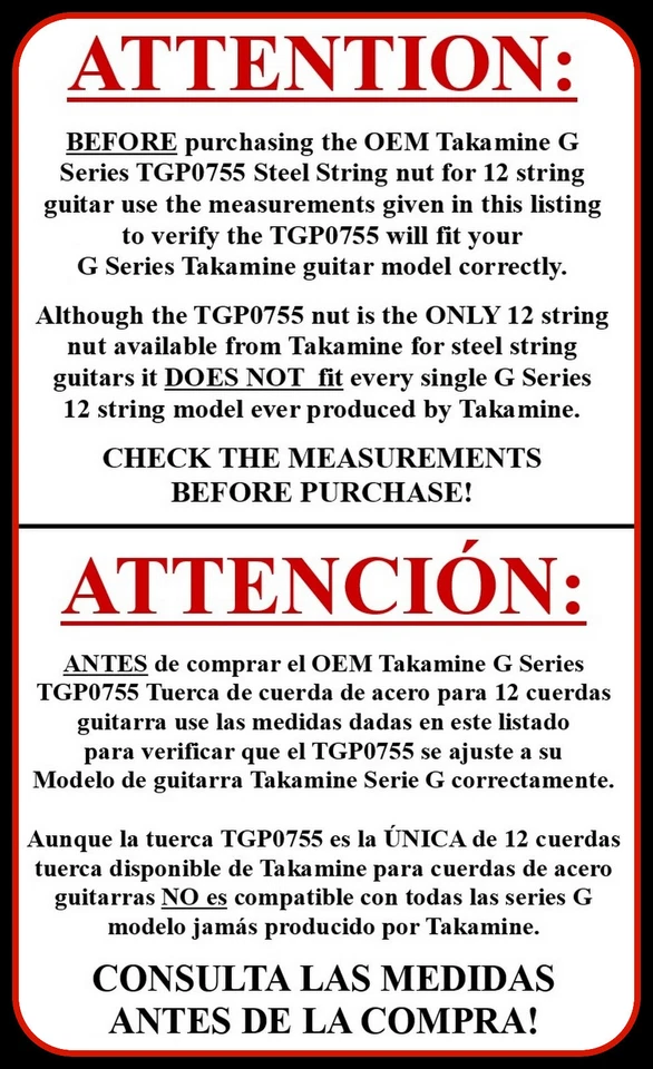 Guitarra Acústica Takamine Serie G 12 Cuerdas NUT TGP0755 Pre Ranurada/OEM/TUSQ Foto 2 de 4