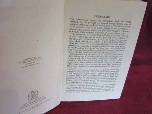 Man & other living things Introduction to Human Biology Francis G W Knowles HbDj - Imagen 5 de 12