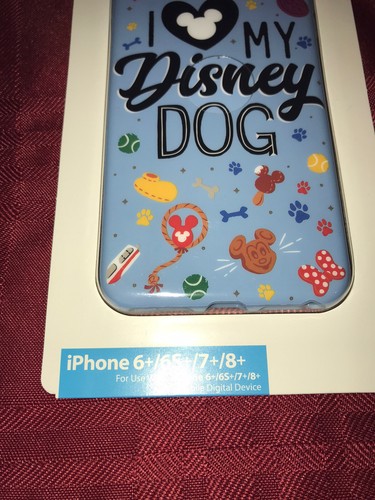 DISNEY PARKS DISNEY DOGS I LOVE MY DISNEY DOG iPHONE 6+/6S+/7+/8+ COVER 3D NEW - Picture 3 of 5