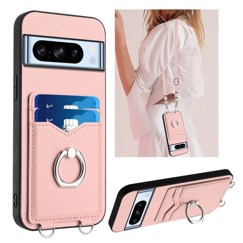 Para Google Pixel 8/8A/9 Pro Bandolera Correa Cuero Tarjeta Billetera Estuche Soporte Cubierta - Imagen 10 de 48