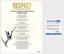 Jennifer Hudson ‘Respect’ Signed Lyric Sheet Aretha Franklin Movie ACOA Jennifer Hudson ‘Respect’ Signed Lyric Sheet Aretha Franklin Movie ACOA