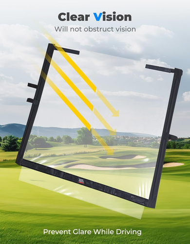 Foldable Golf Cart Windshield Compatible with Club Car DS, Tempo, Precedent - Po - Picture 3 of 8