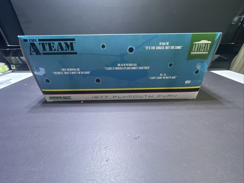 1977 Plymouth Fury - US Army Military Police - The A-Team - Greenlight 1/18 - Afbeelding 5 van 6