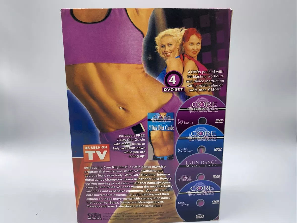Core Rhythms Dance Exercise Program (4-disc DVD set) Starter Box