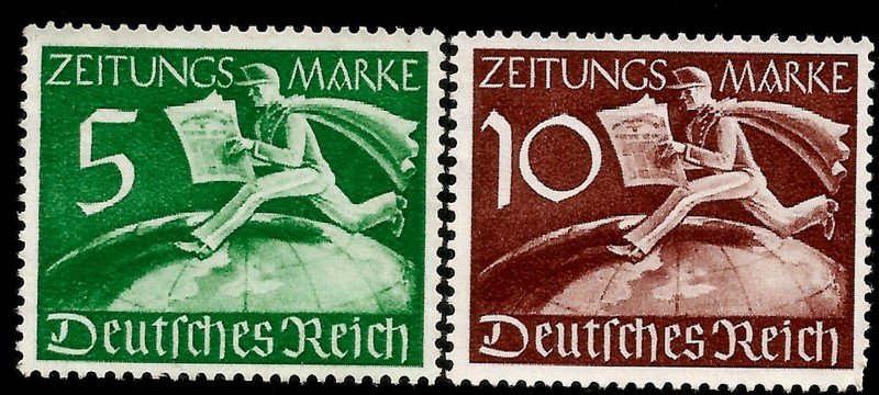 1939 WWII Nazi Germany Newsboy Running o. Globe Nazi Newsboy Power of Propaganda