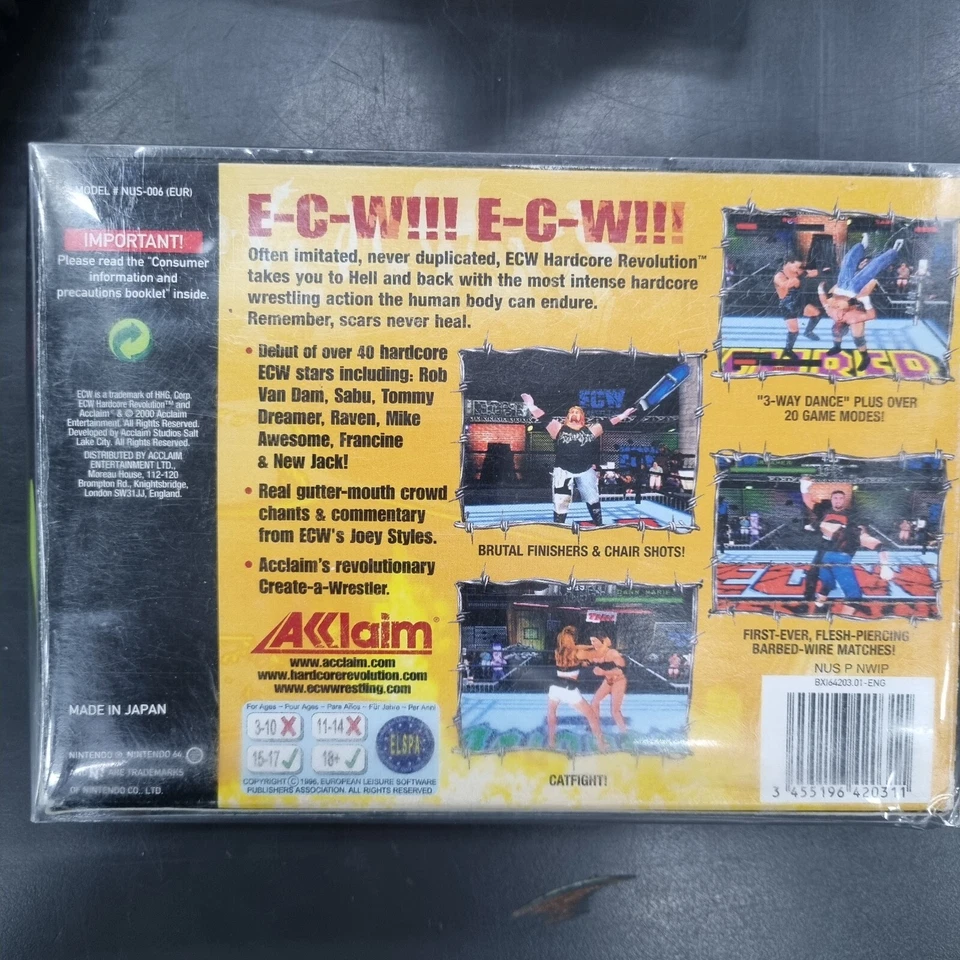 Nintendo Game Cartridge - Hardcore ECW Revolution - Image 2 of 2