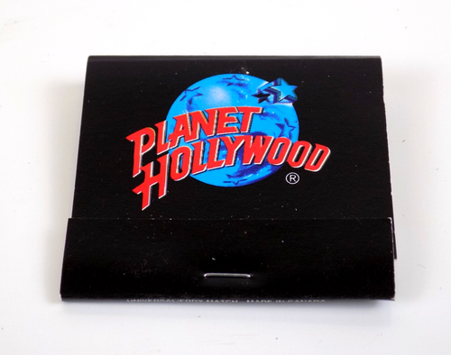 Vintage Matchbook Planet Hollywood Restaurant & Bar Advertising Matches Unstruck - Picture 1 of 6