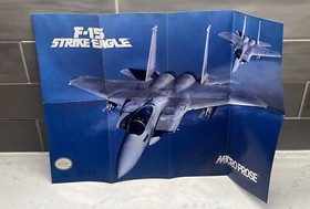 F-15 Strike Eagle (Nintendo Entertainment System, 1992) w/ Poster TESTED NES 