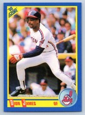 1990 Score Dion James #514 Cleveland Indians