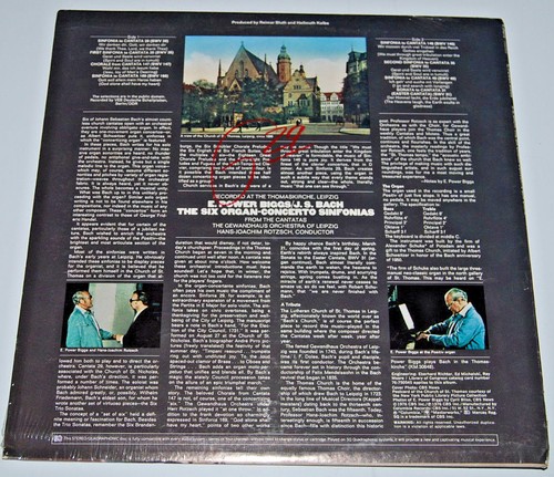 SEALED E Power Biggs Bach six organ concerto Columbia Masterworks sinfonias - Picture 2 of 2
