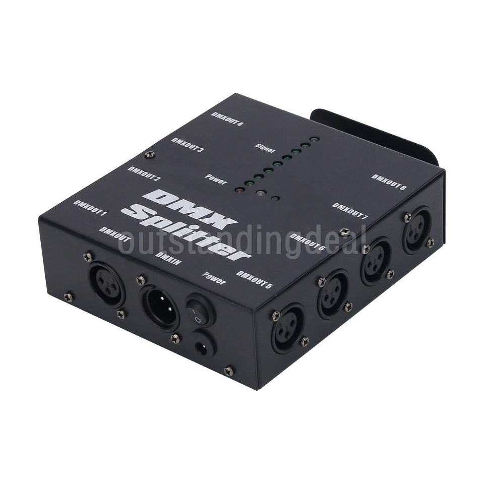 8-Channel DMX Splitter Signal Amplifier Wireless DMX512 Signal Splitter ot16 - Image 2 of 4