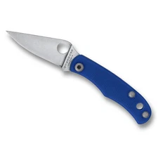 Spyderco BUG Folding Knife 1.27" Drop Point Blade Blue G-10 Handle  C133GBLP