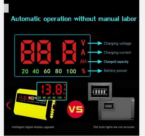 Chargeur de batterie de voiture auto intelligent 12V battery plomb acid agm gel - Imagen 3 de 5