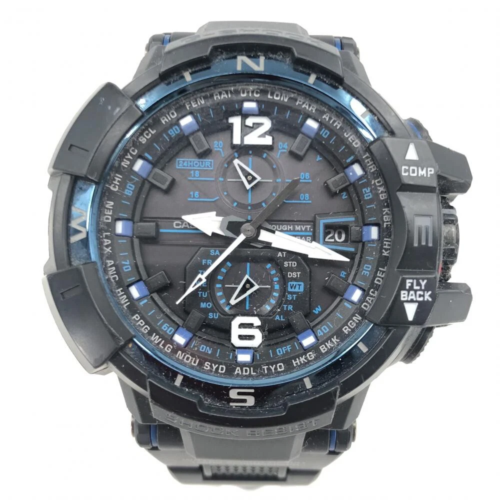 Casio G-SHOCK GW-A1100FC-1AJF Black/Blue G-Shock Men's Watch Very Good