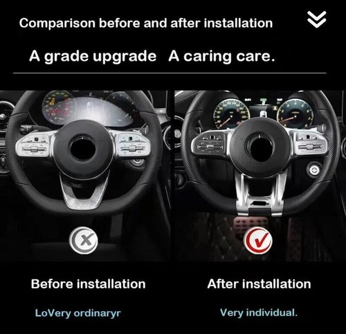 Coprivolante inferiore AMG in ABS inserto AMG per W177 W247 W205 W213 W257 C118 - Picture 6 of 6