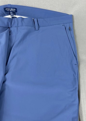 Peter Millar Golf Pants Crown Crafted Blade Ankle Performance 38 x 34 Blue $178 - Picture 7 of 9