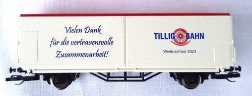 Tillig 502384, Schiebewandwagen "Danke 2023",rotes Dach, Sonderwagen, TT,NEU&OVP - Bild 2 von 3