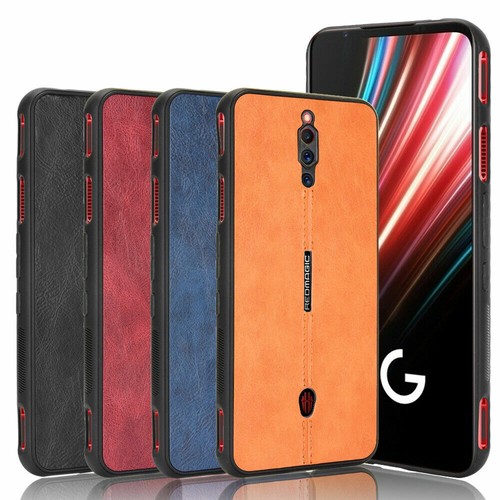 Für ZTE Nubia Red Magic 5G/5S 6 Pro stoßfest PU Leder PC Hartschale Abdeckung