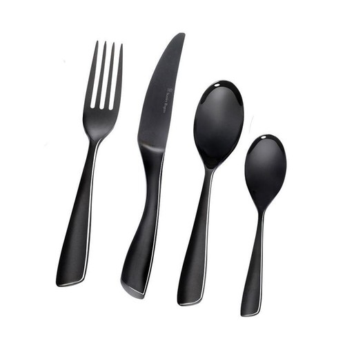 Stanley Rogers Soho Onyx Casual Setting for 6 Cutlery Set | 24 Pieces - Picture 3 of 5