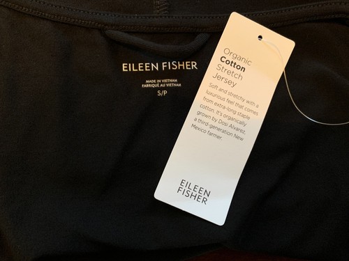 Giacca avvolgente con cappuccio Eileen Fisher nuova con etichetta cotone biologico elasticizzato jersey piccolo NTSF - Foto 2 di 8