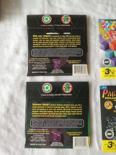 NEW Vintage 1993-1995 Floppy Disc Pc Games, Lot Of 10 - Picture 3 of 16
