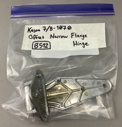 Kason 7/8-1070 7/8" Offset verchromt schmal Flansch Scharnier (B512) - Bild 8 von 8