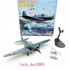 Wltk WWII US NAVY TBD-1 Devastator Bomber VT-8 USS Hornet 1/72 Diecast Model