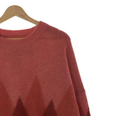 DAIRIKU Argyle Mohair Pullover Knit